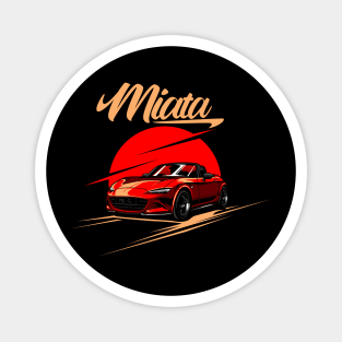 Mazda Miata MX 5 Red Bali Road Magnet